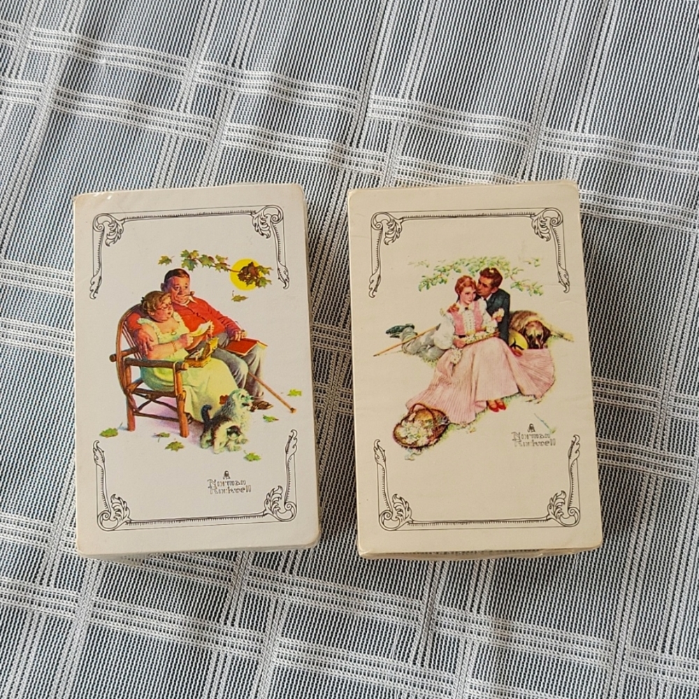 Norman Rockwell Playing Cards- 2 Pks.